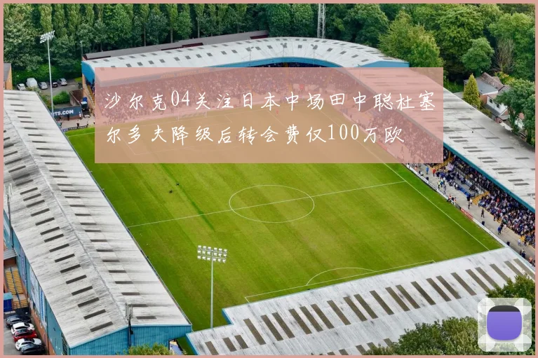 沙尔克04关注日本中场田中聪杜塞尔多夫降级后转会费仅100万欧